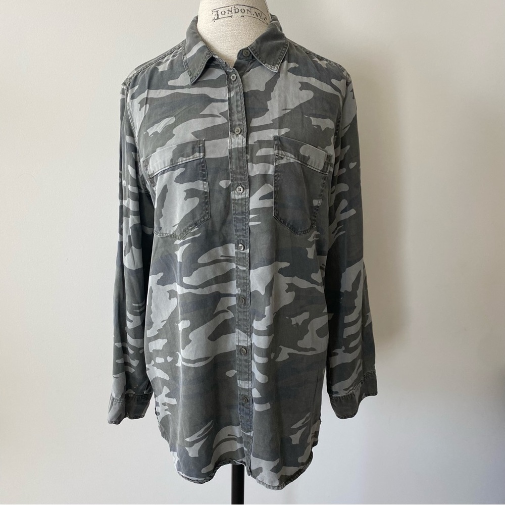 Express Camo Boyfriend Button Up